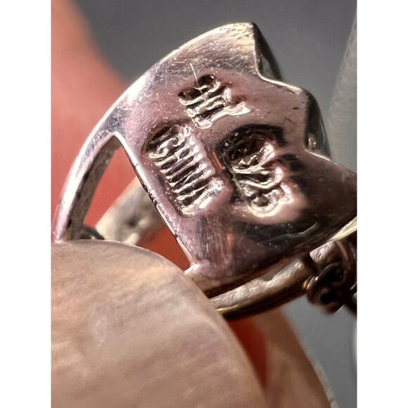 Vintage Blue Topaz & Peridot Sunburst Pendant Necklace – HT Sterling Silver - Picture 4 of 16